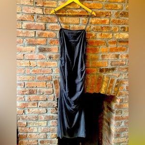 Anthropologie new with tags ruched midi party dress